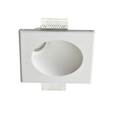 Σποτ γυψοσανίδας JADE 1xGU10 από γύψο τετράγωνο πλαγίου φωτισμού σε χρώμα λευκό Aca | G90351C